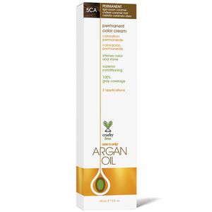Argan Oil Permanent Color Cream 5CA Light Brown Caramel