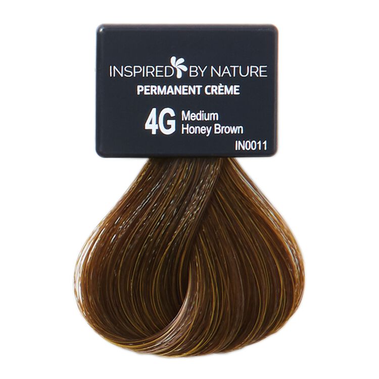 Ammonia-Free Permanent Hair Color Medium Honey Brown 4G