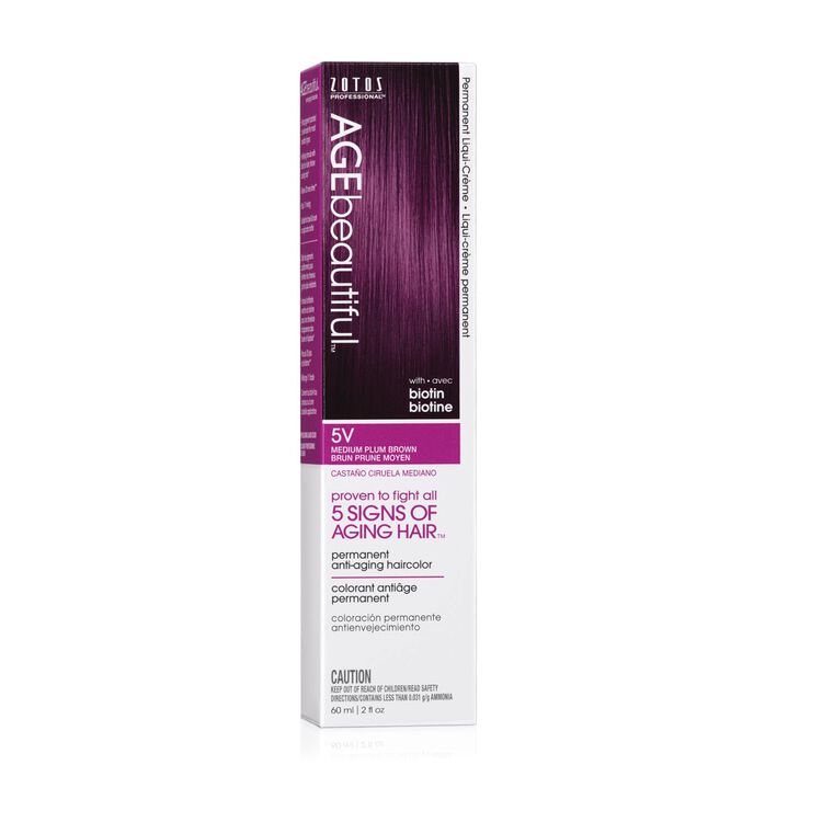 5V Medium Plum Brown Permanent Liqui-Creme Hair Color