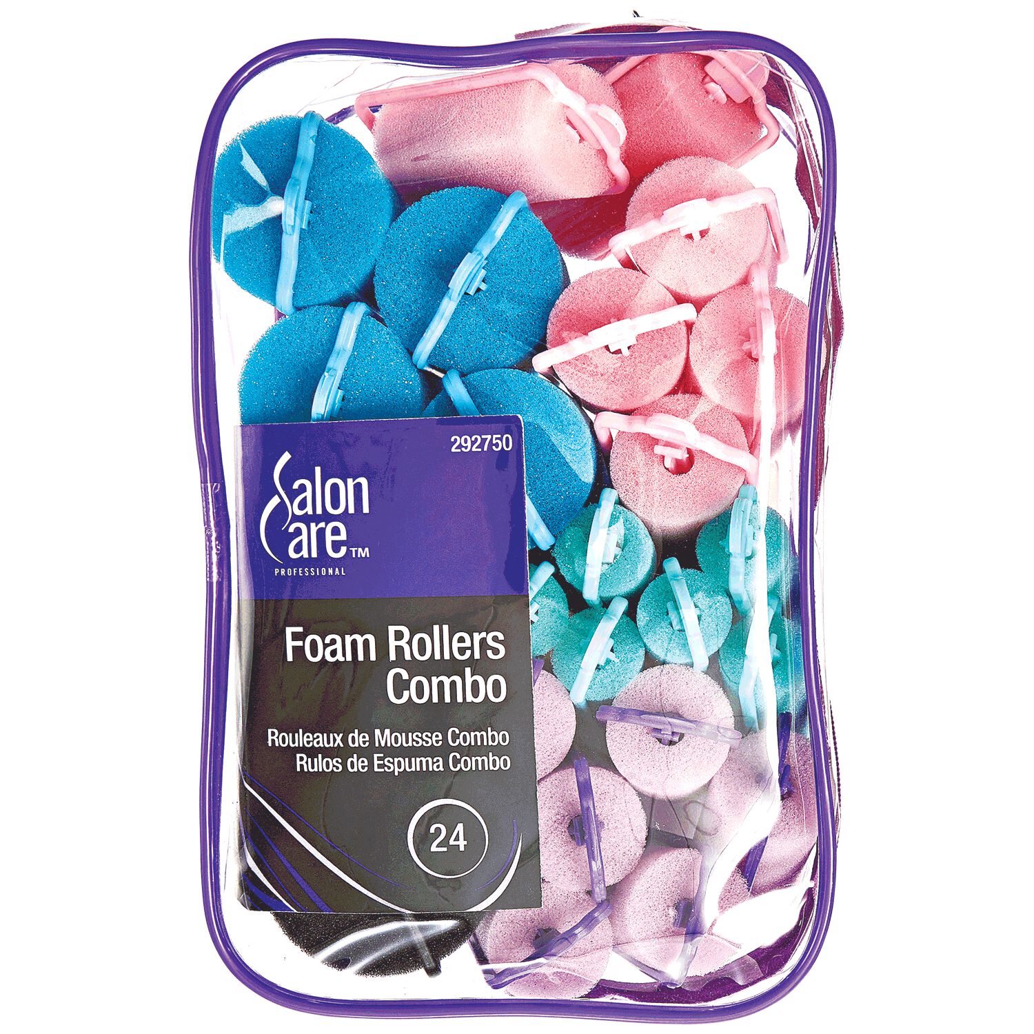 Foam Roller Combo 24 Count by Salon Care Curlers And Rollers Sally
