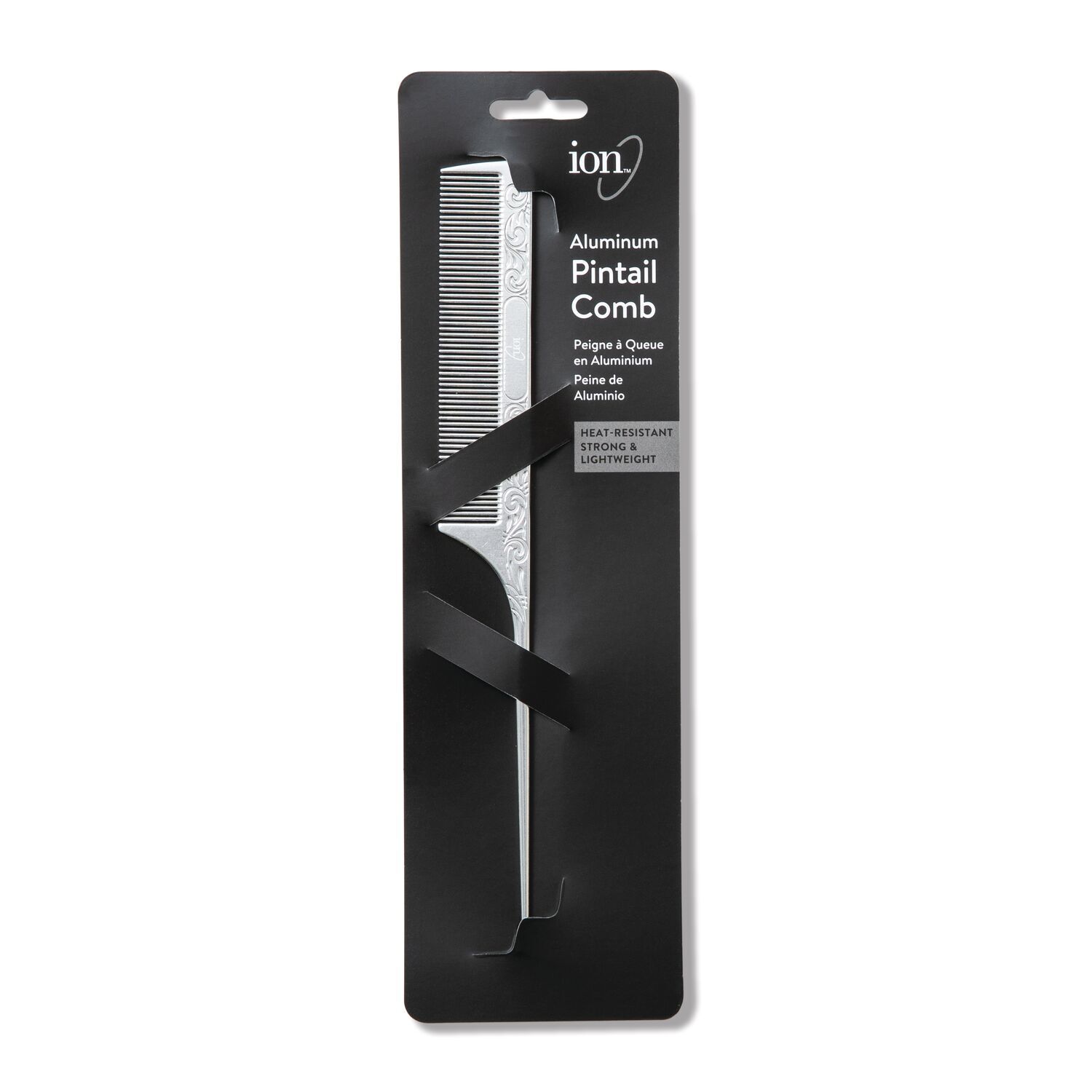 ION Aluminum Pintail Comb Hair Brush Sally Beauty
