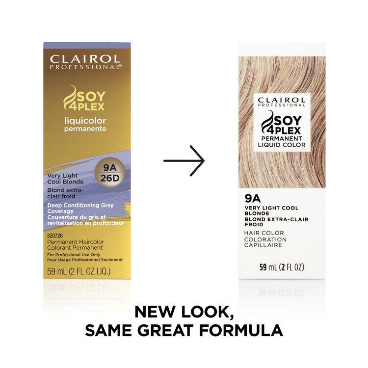 9A Very Light Cool Blonde Permanent Liquid Hair Color