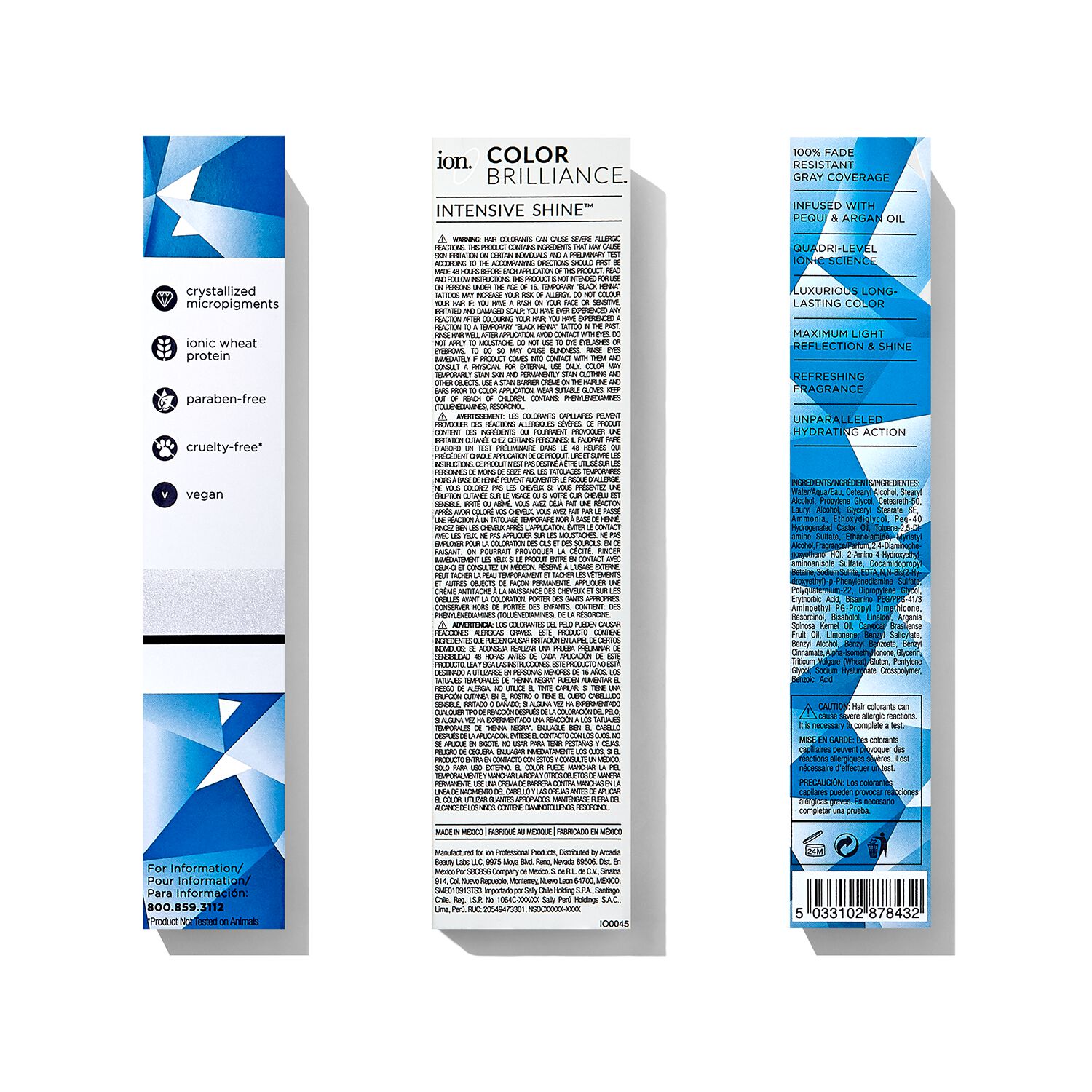 Ion True Tones for Dark Hair Permanent Crème Hair Color Blue Black