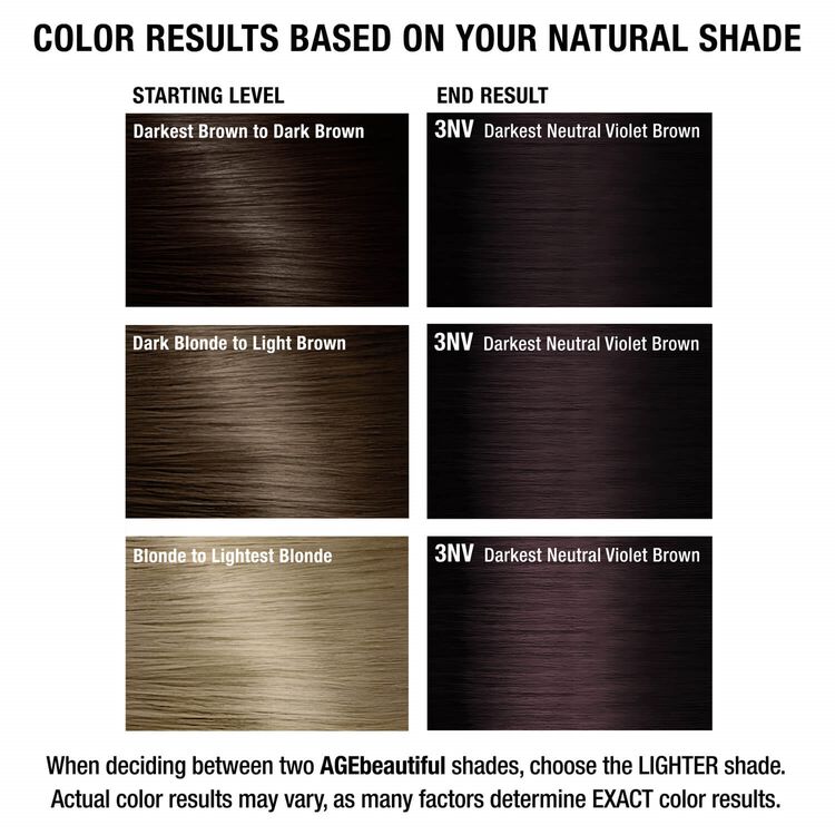 3NV Darkest Neutral Violet Brown Permanent Liqui-Crème Haircolor Neutral Violet Collection