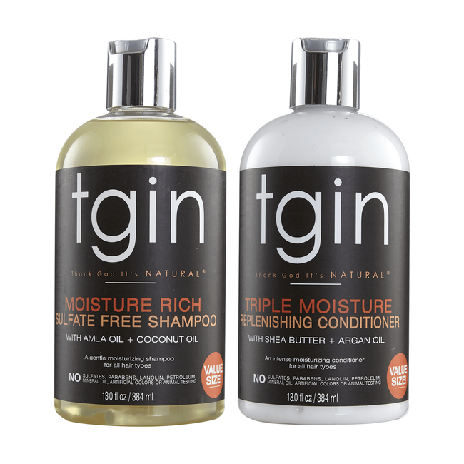 TGIN Moisture Rich Shampoo & Conditioner Bundle