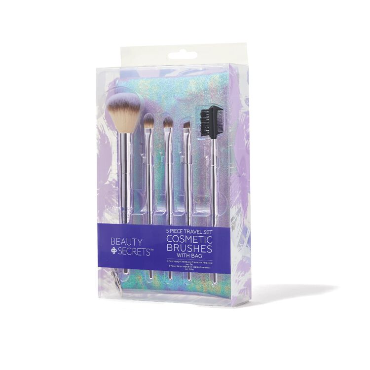 5 Piece Travel Cosmetic Brush Set