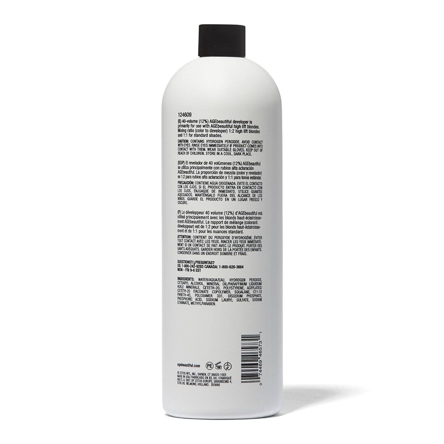 Age Beautiful 40 Volume Gentle Creme Developer 16 oz. Developer