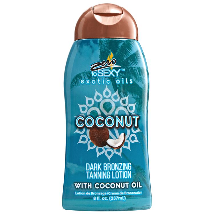 Zero To Sexy Coconut Exotic Oil Dark Bronzing Tanning Lotion
