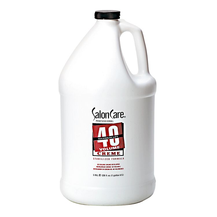Salon Care 40 Volume Creme Developer 1 Gallon- Hair Color Developer ...