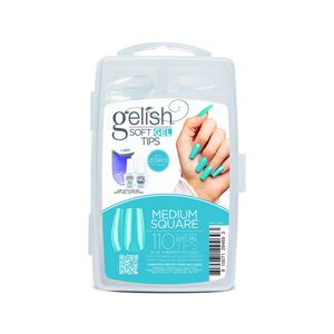 Soft Gel Tips Medium Square Clear 110 Count