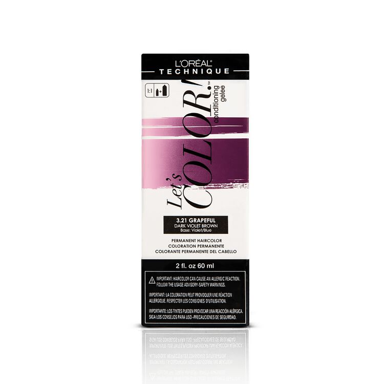 Let's COLOR! Conditioning Gelee Permanent Haircolor 3.21 Grapeful