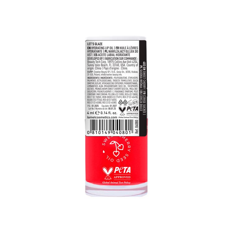 Hydrating Lip Oil Let's Glaze Sweet Cherry