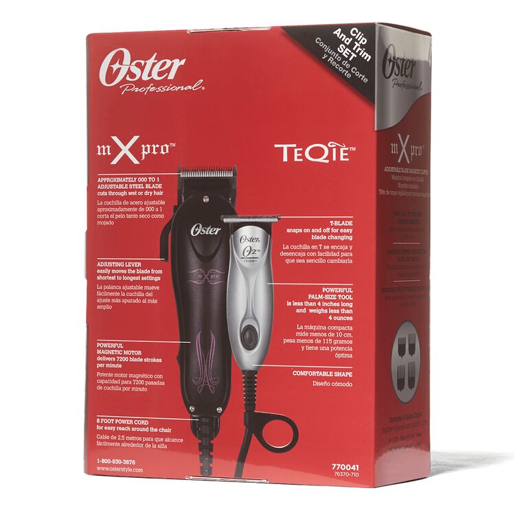 mXpro Clipper & TeQie Trimmer Combo Kit by Oster Clippers and