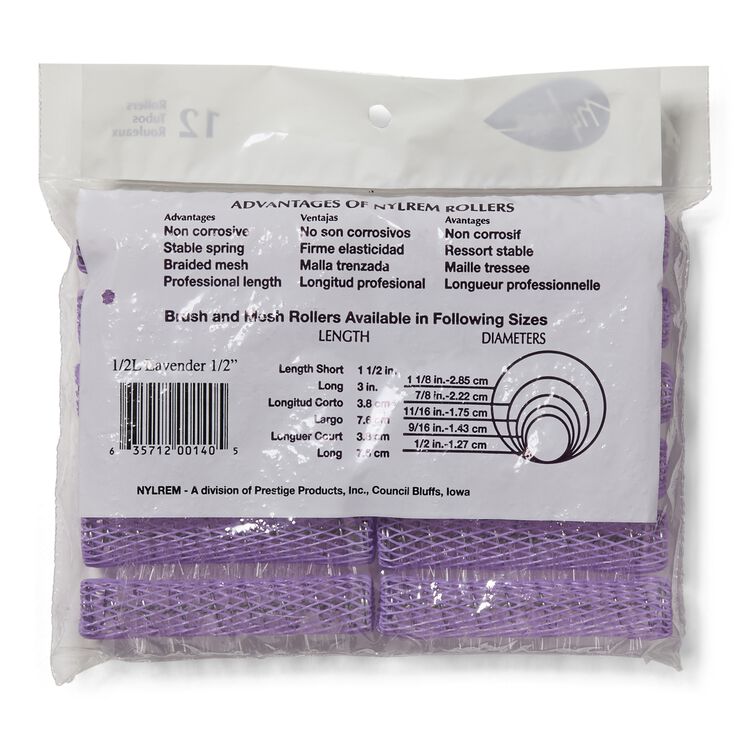 Lavender Brush Rollers by Nylrem Curlers And Rollers Sally Beauty
