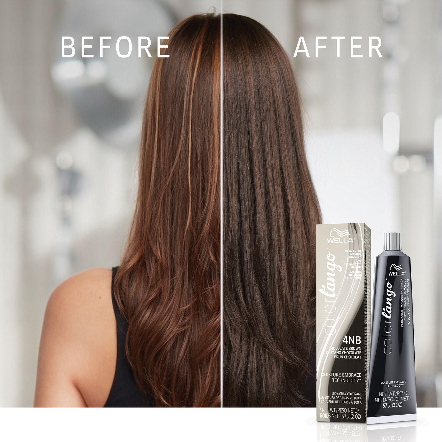 Wella Color Tango 4NB Chocolate Brown Permanent Masque Hair Color