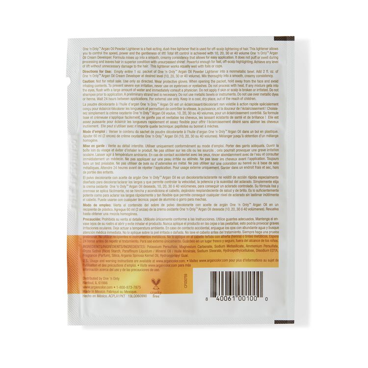 Argan Oil Powder Lightener Packet