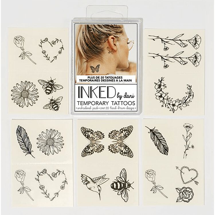 The Embroidered Temporary Tattoo Pack