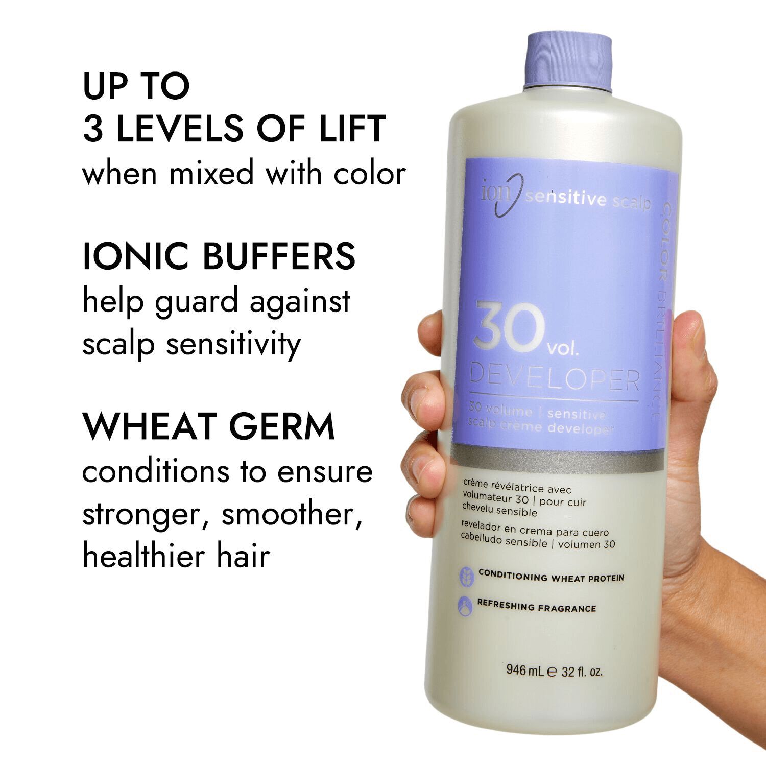 ion Sensitive Scalp 30 Volume Creme Developer 32 oz Color Developers