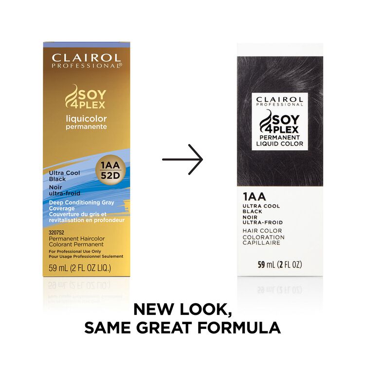1AA Ultra Cool Black Permanent Liquid Hair Color