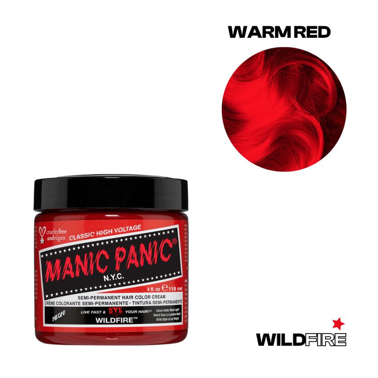 Manic Panic Semi-Permanent Hair Color Cream Wildfire