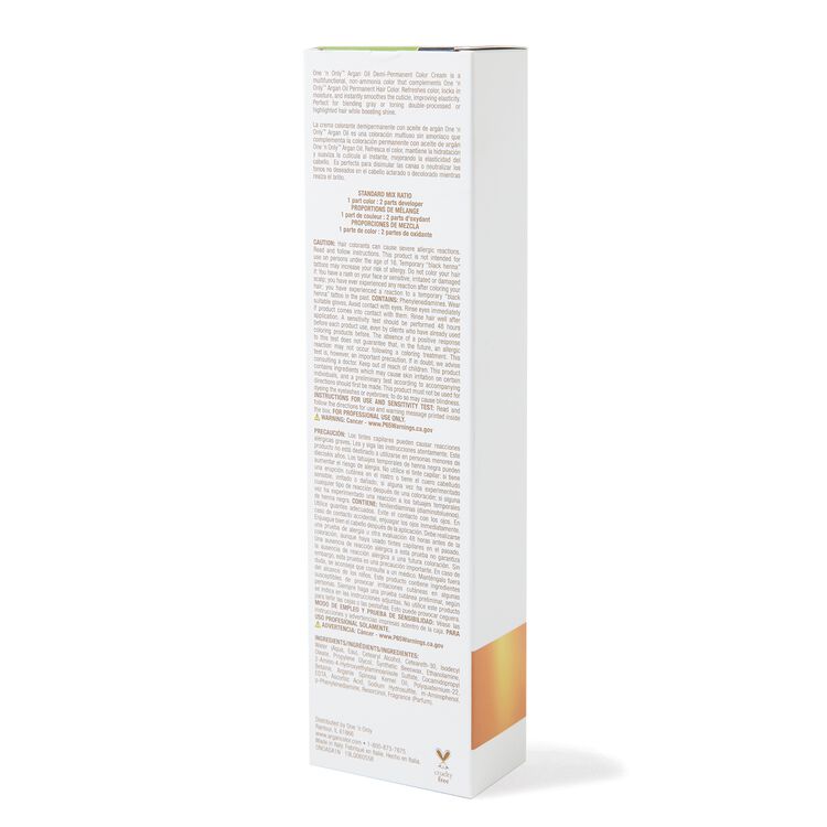 Argan Oil Demi Permanent Color Cream 1N Very Black