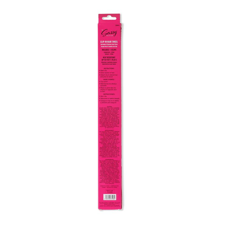 Clip-in Hair Tinsel - Silver