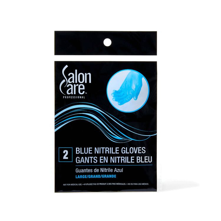 Large 2ct Blue Nitrile Powder-Free Gloves