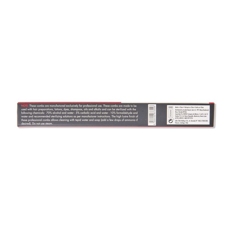 Professional Rattail Comb 12 Pack