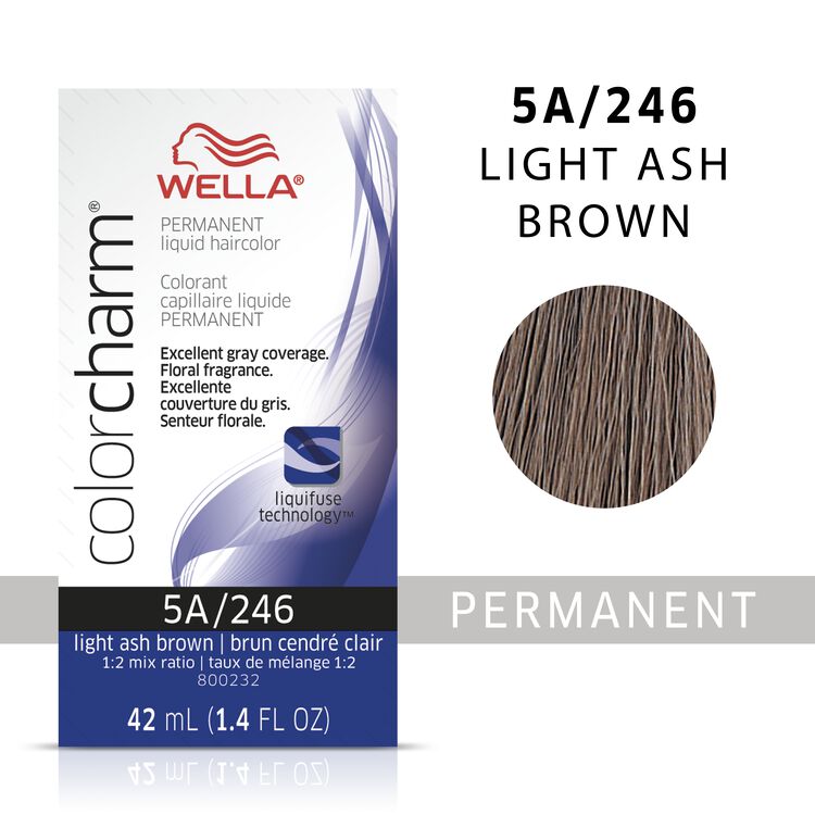 Light Ash Brown colorcharm Liquid Permanent Hair Color
