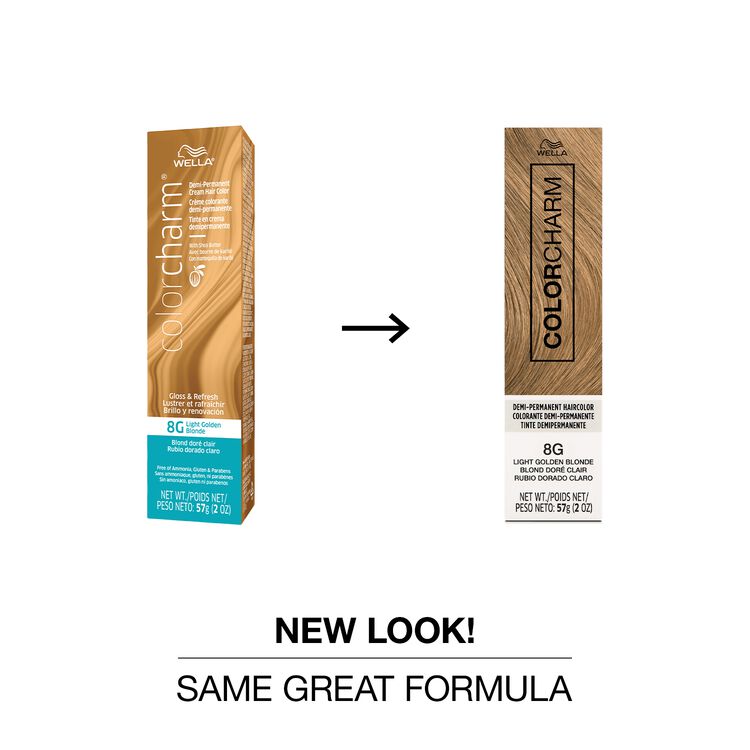 8G Light Golden Blonde Demi Permanent Cream Hair Color
