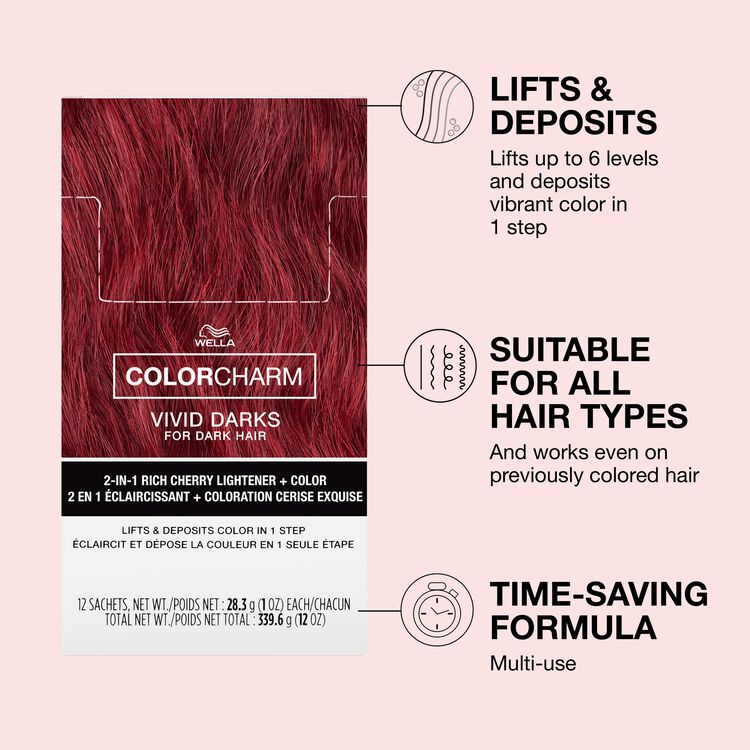 Vivid Darks Permanent Cream Hair Color Ruby Red