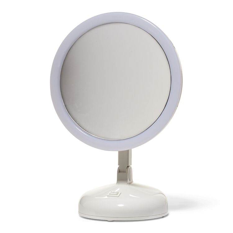 Floxite 10x Magnifying Vanity Mirror With 360 Degree Lighting Floxite 10x Magnifying Vanity Mirror, Floxite 10x Magnifying Lighted Mirror