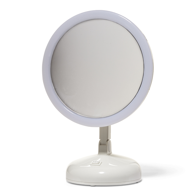Floxite 10x Magnifying Vanity Mirror, Large Lighted Vanity Mirror