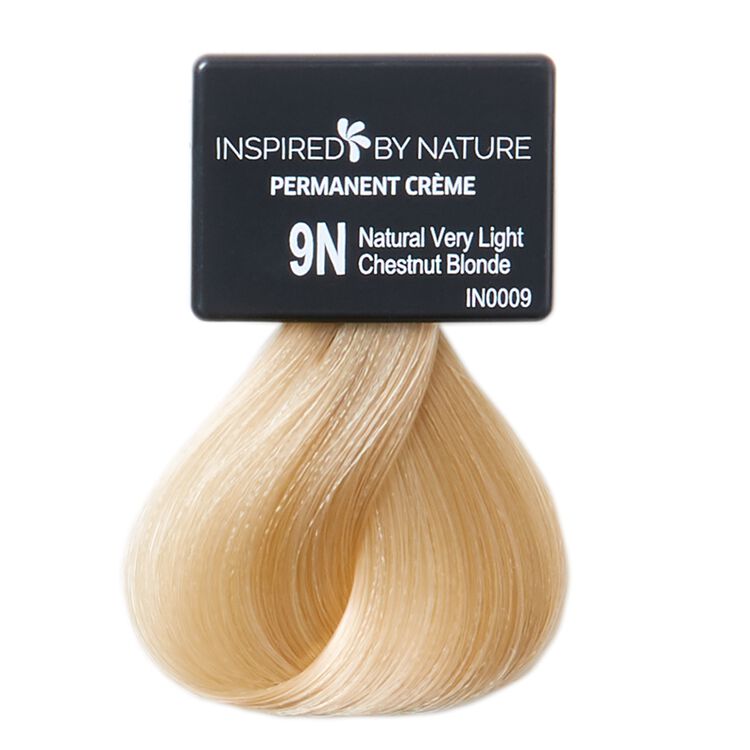 Ammonia-Free Permanent Hair Color Natural Very Light Chestnut Blonde 9N