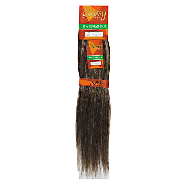 SASSY 18 Inch Silky Straight Sew-In Human Hair Extensions | Weft Hair