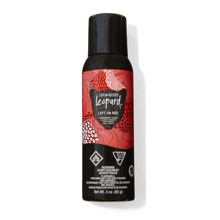 Left On Red Temporary Hair Color Spray