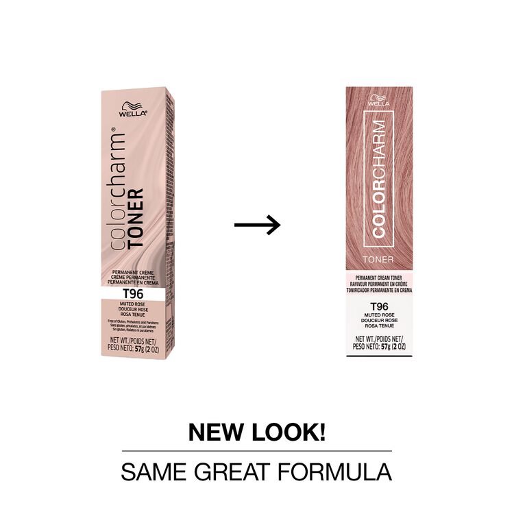 T96 Muted Rose Permanent Cream Toner