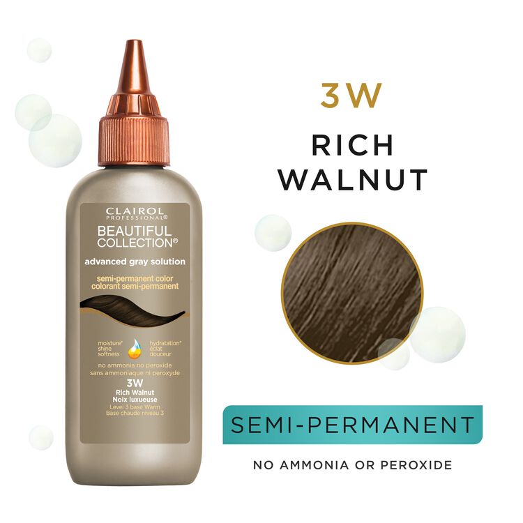 3W Rich Walnut Semi Permanent Hair Color