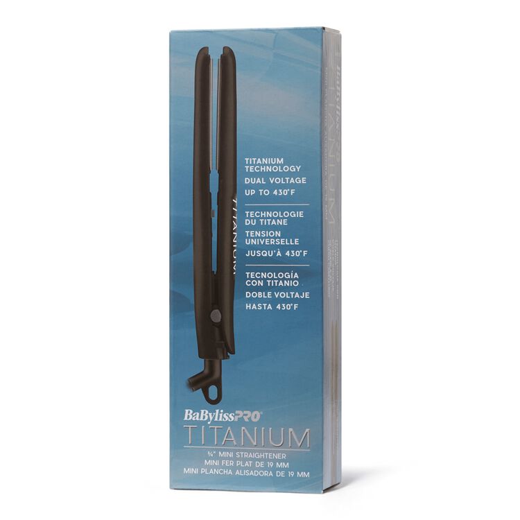 Travel Size Titanium Flat Iron 3/4 Inch