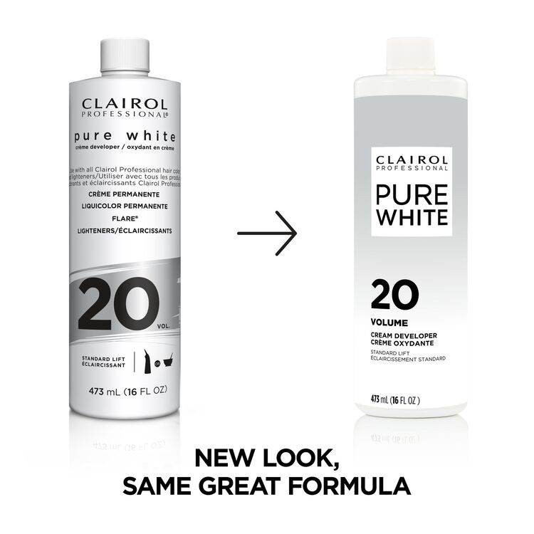 Pure White 20 Volume Creme Developer 16 Oz