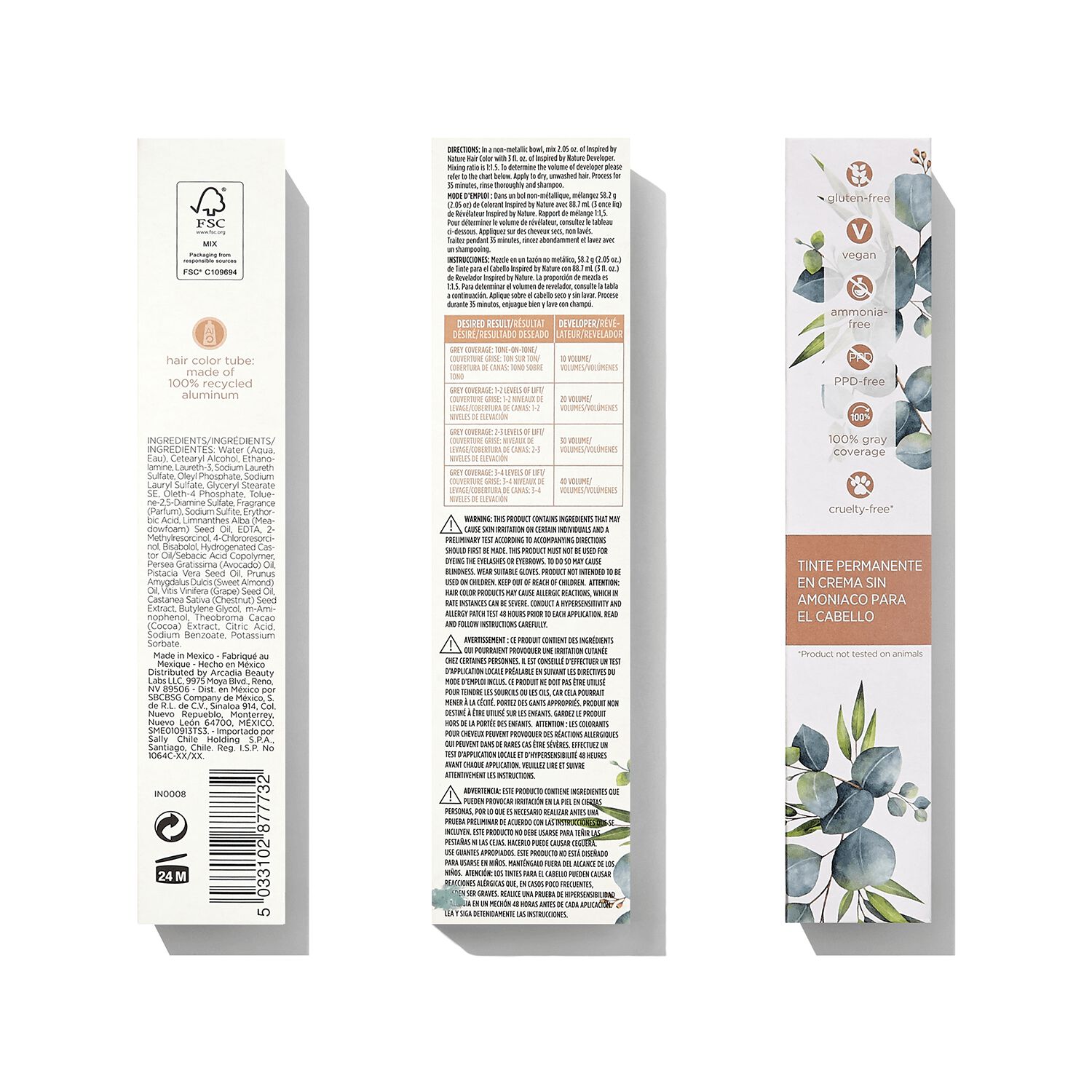 Inspired By Nature AmmoniaFree Permanent Hair Color Natural Light