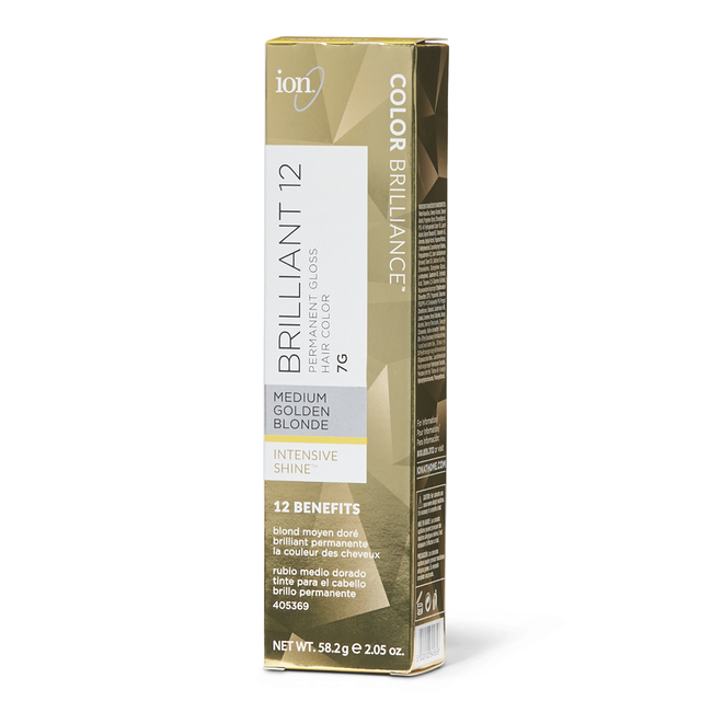 ion 4N Medium Brown Brilliant 12 Permanent Gloss Hair Color