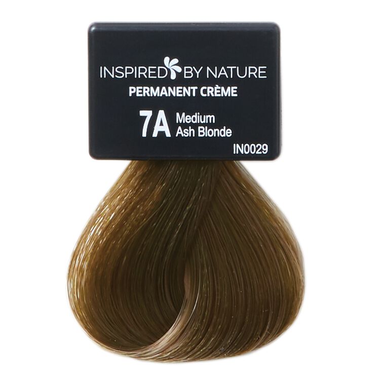 Ammonia-Free Permanent Hair Color Medium Ash Blonde 7A