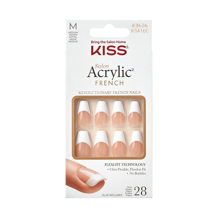 Salon Acrylic French Press-On Nails - Je Taime