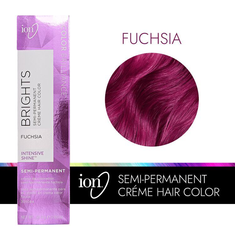 Fuchsia - Color Brilliance Brights Semi-Permanent Hair Color by Ion, Demi  & Semi-Permanent Hair Color