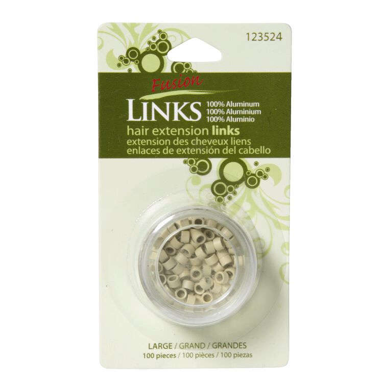 Large Beige Micro Links 100 Count
