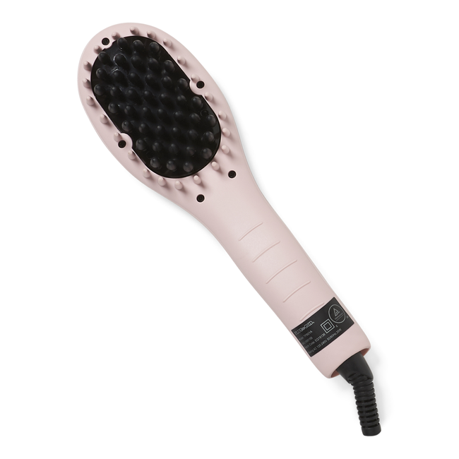 Plugged in ceramic tourmaline mini straightening brush iron new arrivals