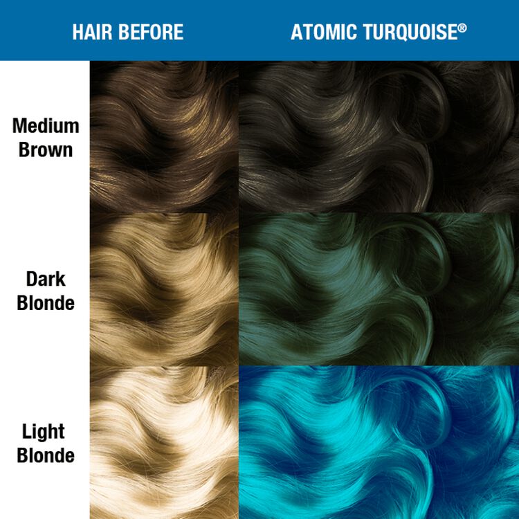 Atomic Turquoise Manic Panic Semi Permanent Hair Color Sally Beauty
