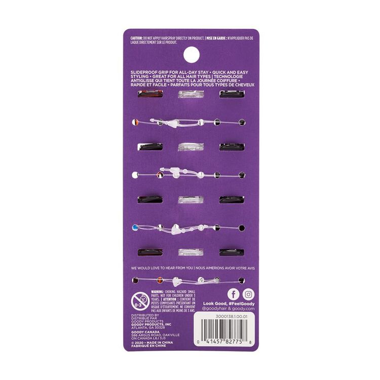 Mini 3 Prong Claw Clips 12 Count