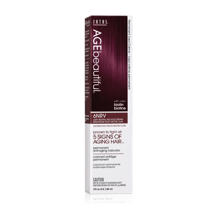 6NRV Light Neutral Red Violet Brown Permanent Liqui-Creme Hair Color